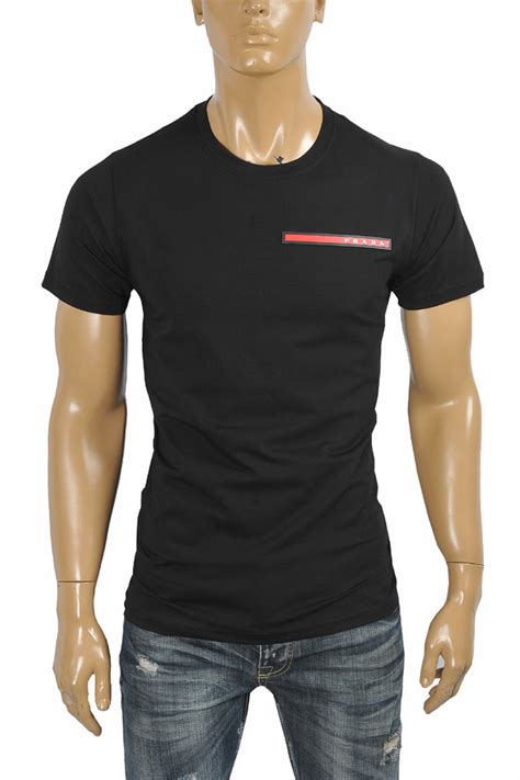 prada red stripe t shirt